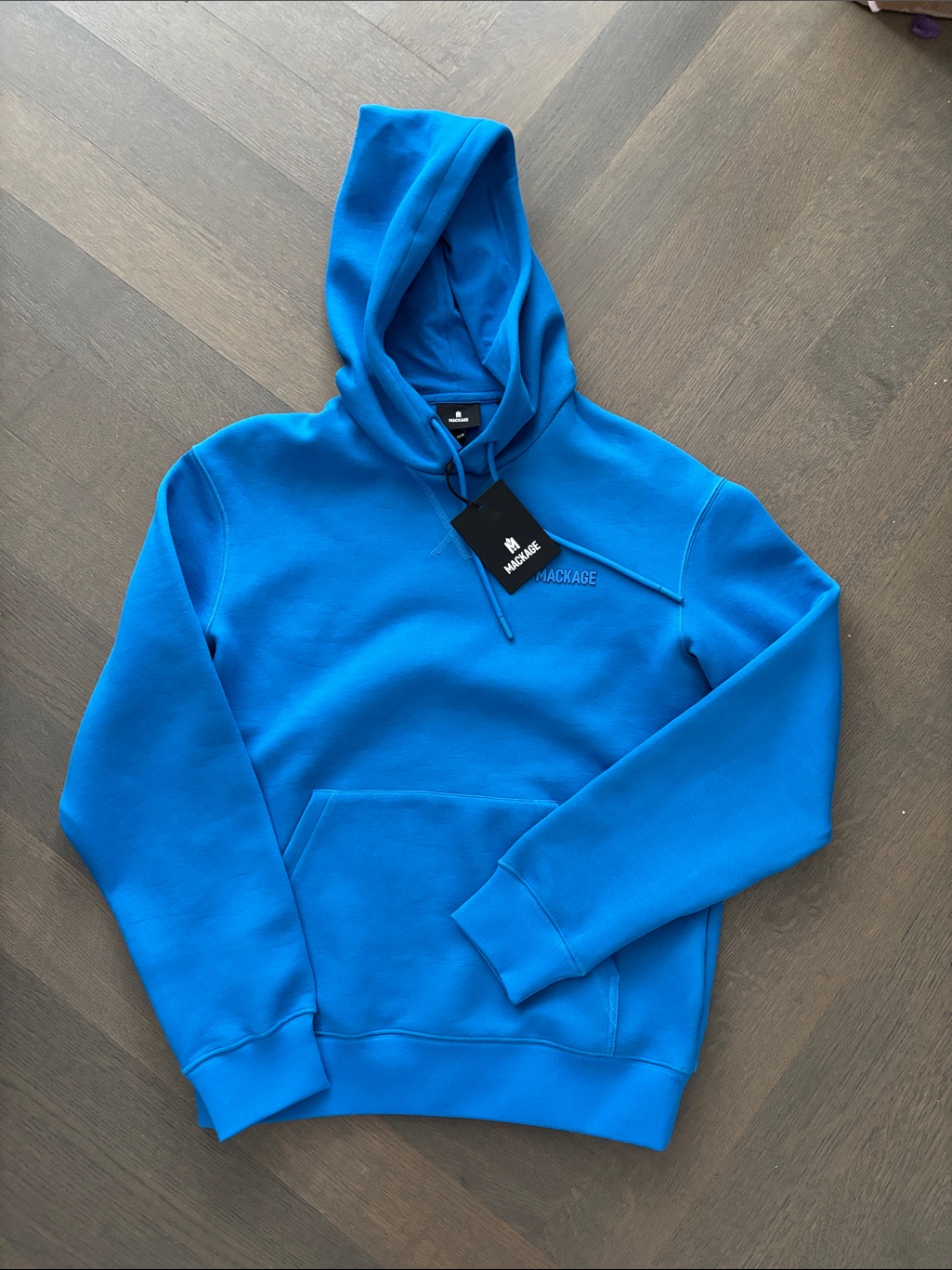 Mackage Sapphire Blue Hooded Sweatshirt